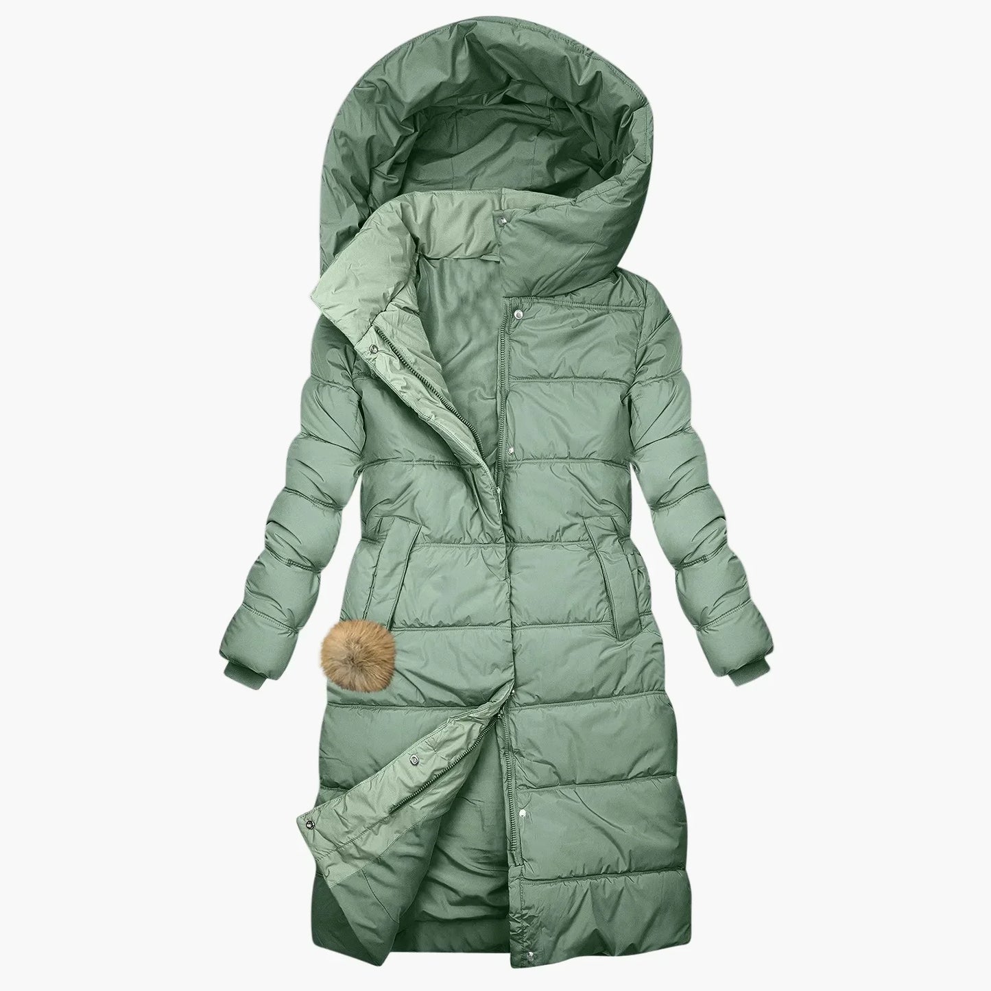 Winter Steppmantel Damen | Langer, Winddichter Parka Mantel