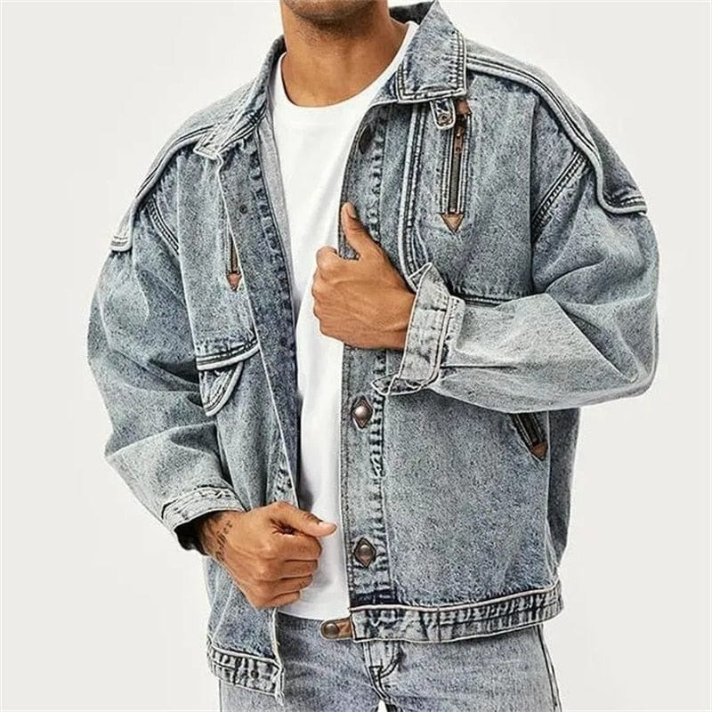 Stylische Herren Jeansjacke Modern Design