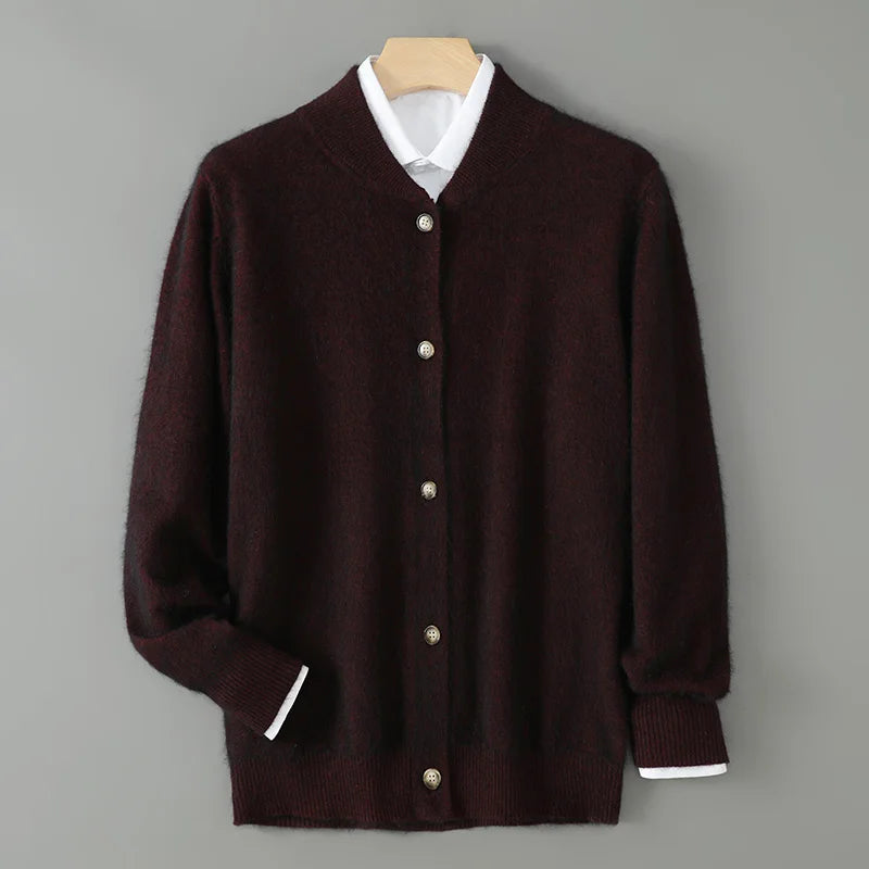 Damen Strickjacke Soft mit Knöpfen Vorne