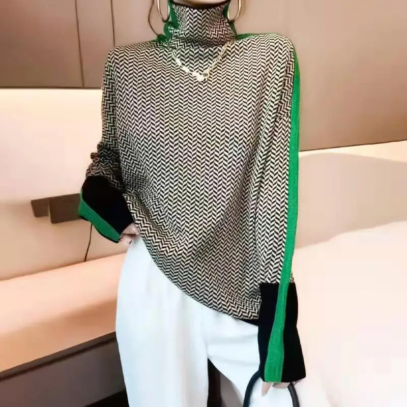 Damen Rollkragenpullover Weich Angenehm
