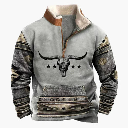 Stylisher Western Pullover Azteken Muster