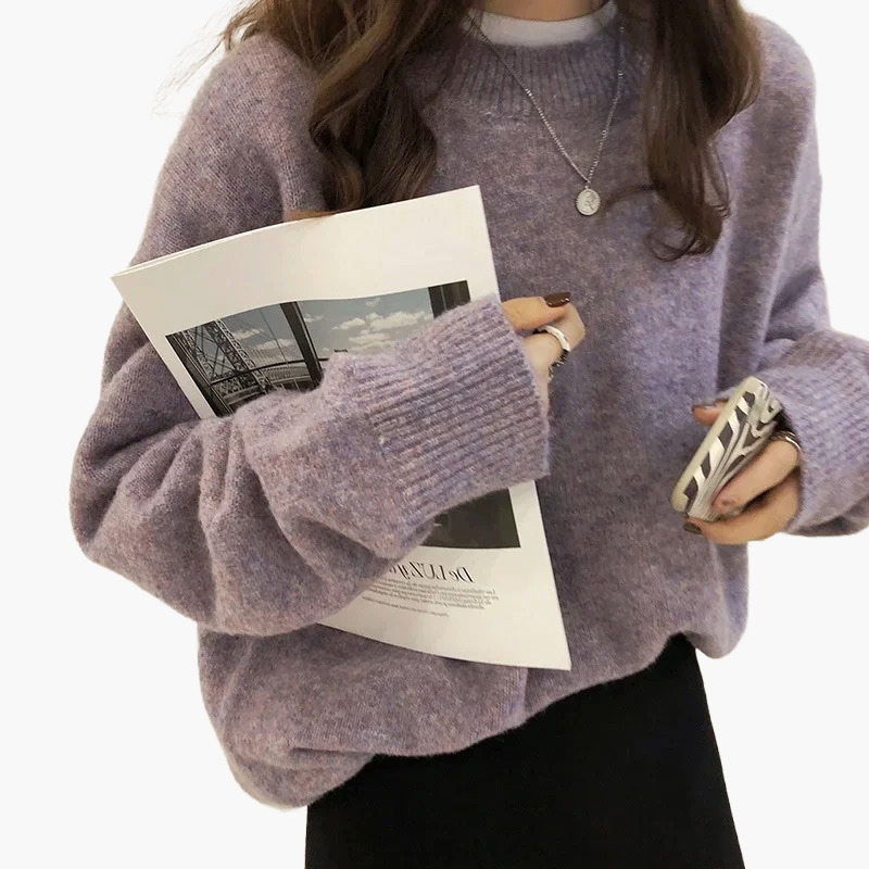 Kuschelige Oversize Strickpullover Herbst Winter Mode