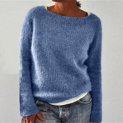 Loser Strickpullover Halswarm Bequem