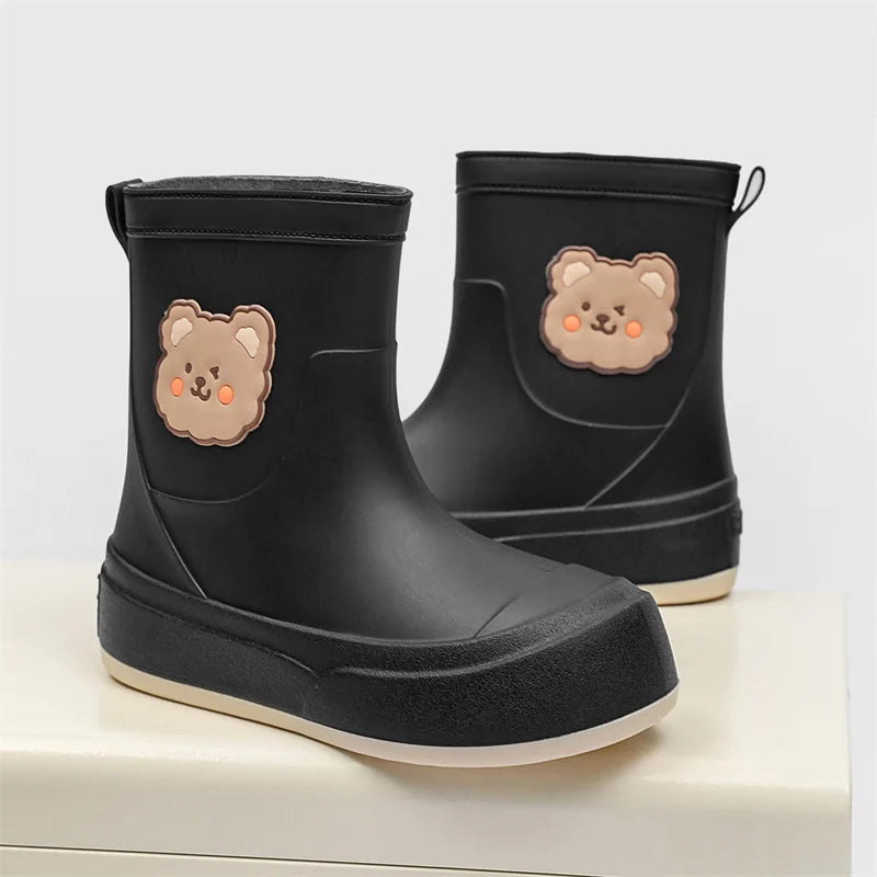 Wasserdichte Gummistiefel Bären Muster Knöchellang