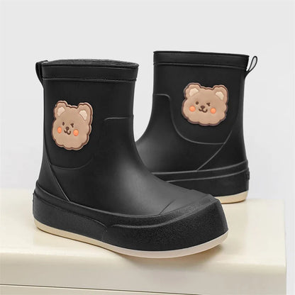 Wasserdichte Gummistiefel Bären Muster Knöchellang