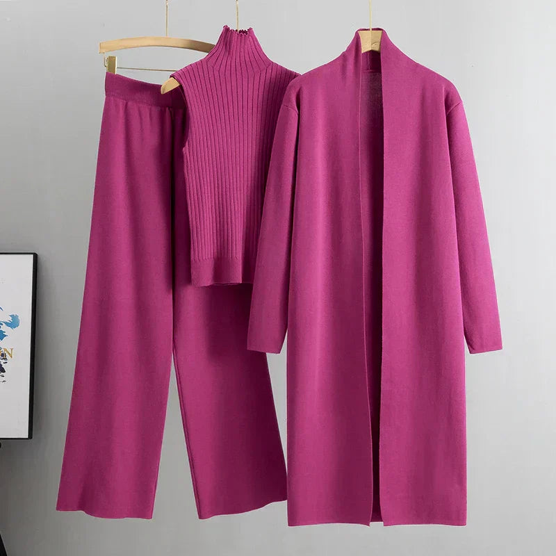 Damen Hosen-Set 3-teilig Bequem und Elegant