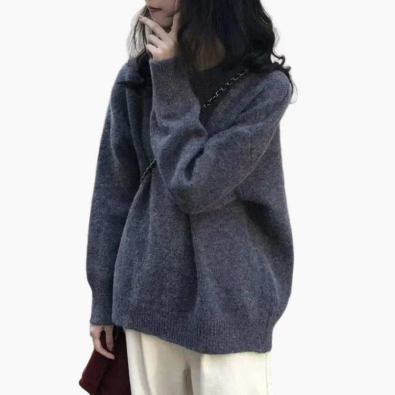 Kuschelige Oversize Strickpullover Herbst Winter Mode
