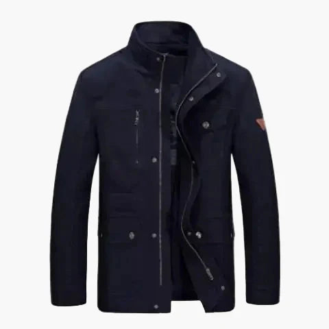 Praktische Outdoorjacke Mit Stehkragen Und Vielen Taschen