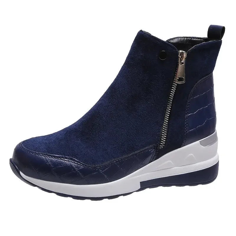 Warmes Winterstiefel Wedge Schnee Stiefel Damen