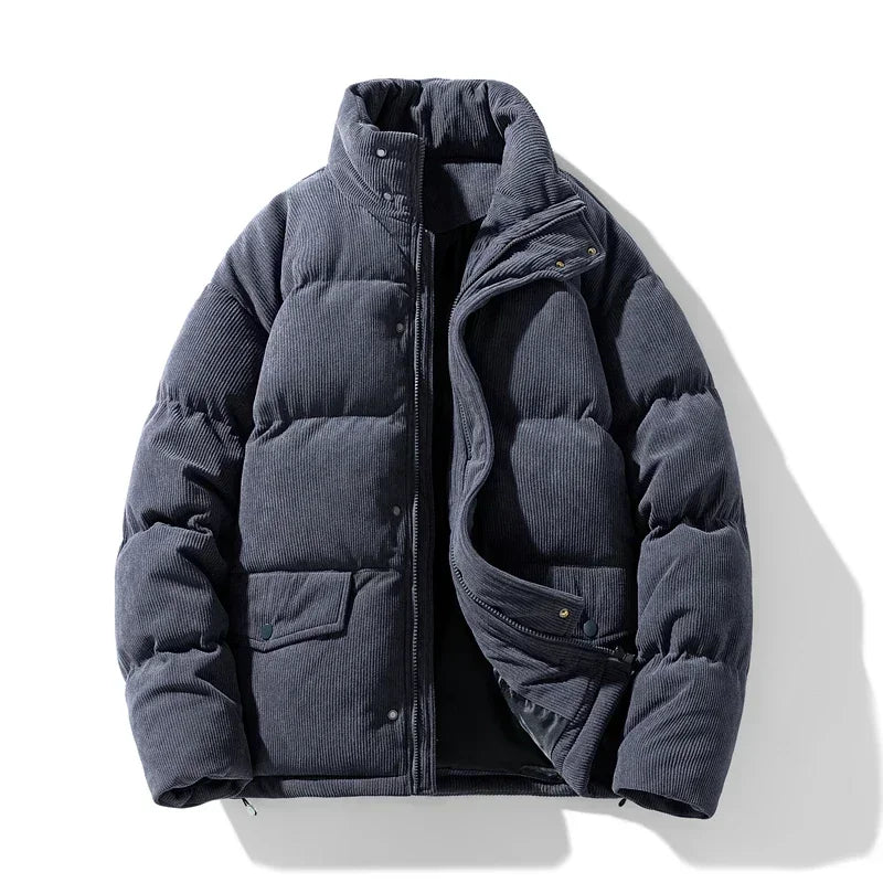 Herren Steppjacke Winter Warm Cord Trend