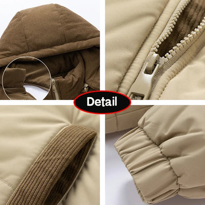 Wintersteppjacke Damen - Warme Outdoorjacke mit Kapuze - IdealeKleiden