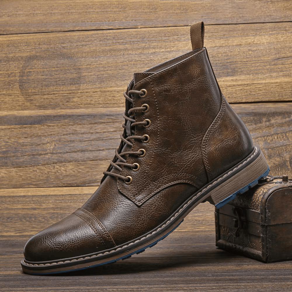 Herren Stiefel Schnürschuhe Robust - IdealeKleiden