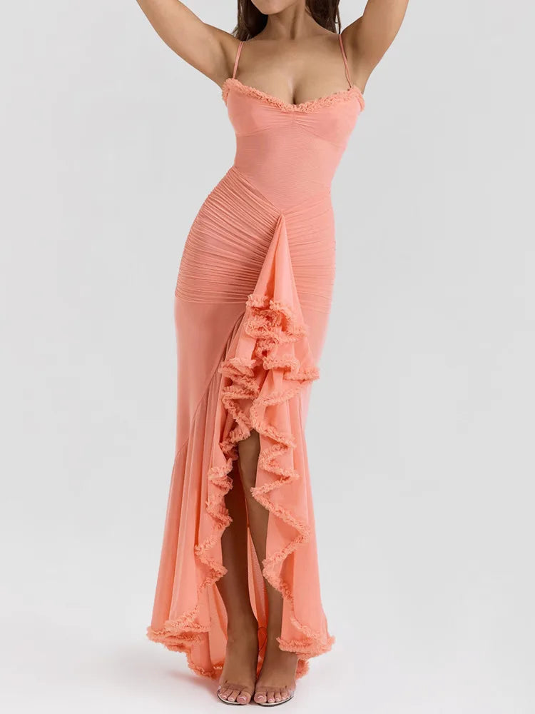 Elegantes Trägerloses Damenkleid für Hochzeit