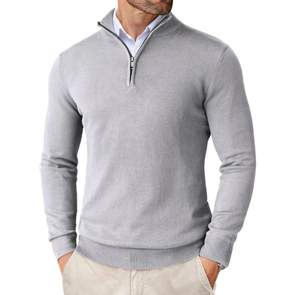 Herren Pullover Modern Frontreißverschluss
