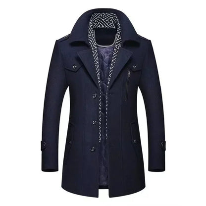 Eleganter Business Mantel Klassisch Modern Winterjacke