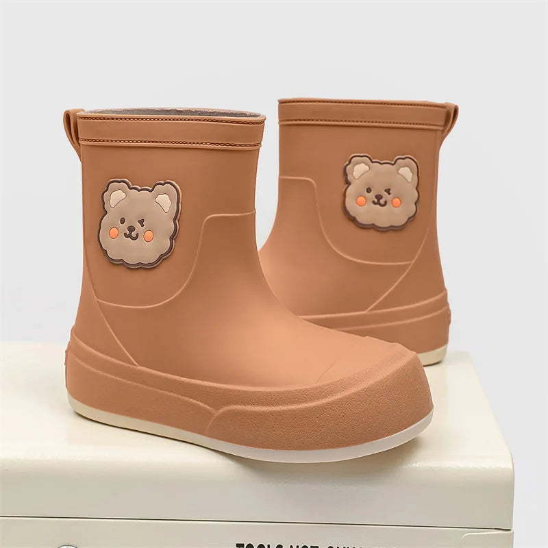 Wasserdichte Gummistiefel Bären Muster Knöchellang