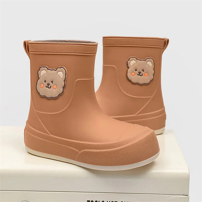 Wasserdichte Gummistiefel Bären Muster Knöchellang