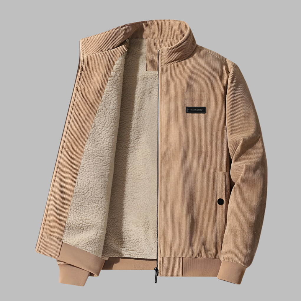 Herren Winterjacke Corduroy Wärme