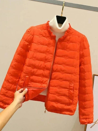 Lässige Rüschensaum-Jacke Leicht Sommer - IdealeKleiden