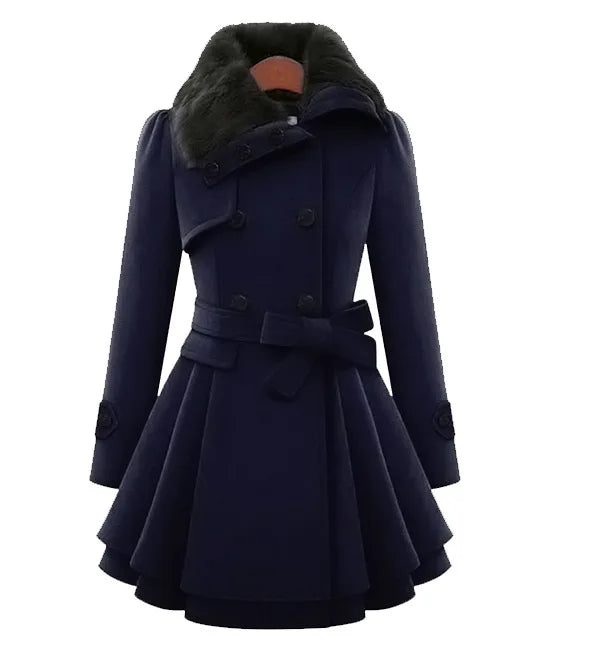 Damen Trenchcoat Slim Fit Elegant