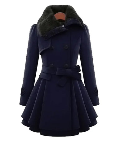 Damen Trenchcoat Slim Fit Elegant
