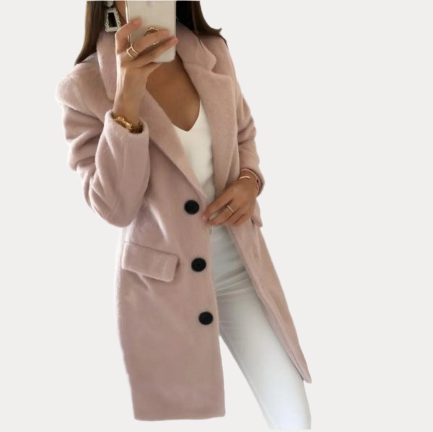 Stylisher Wintermantel Modern und Bequem - IdealeKleiden
