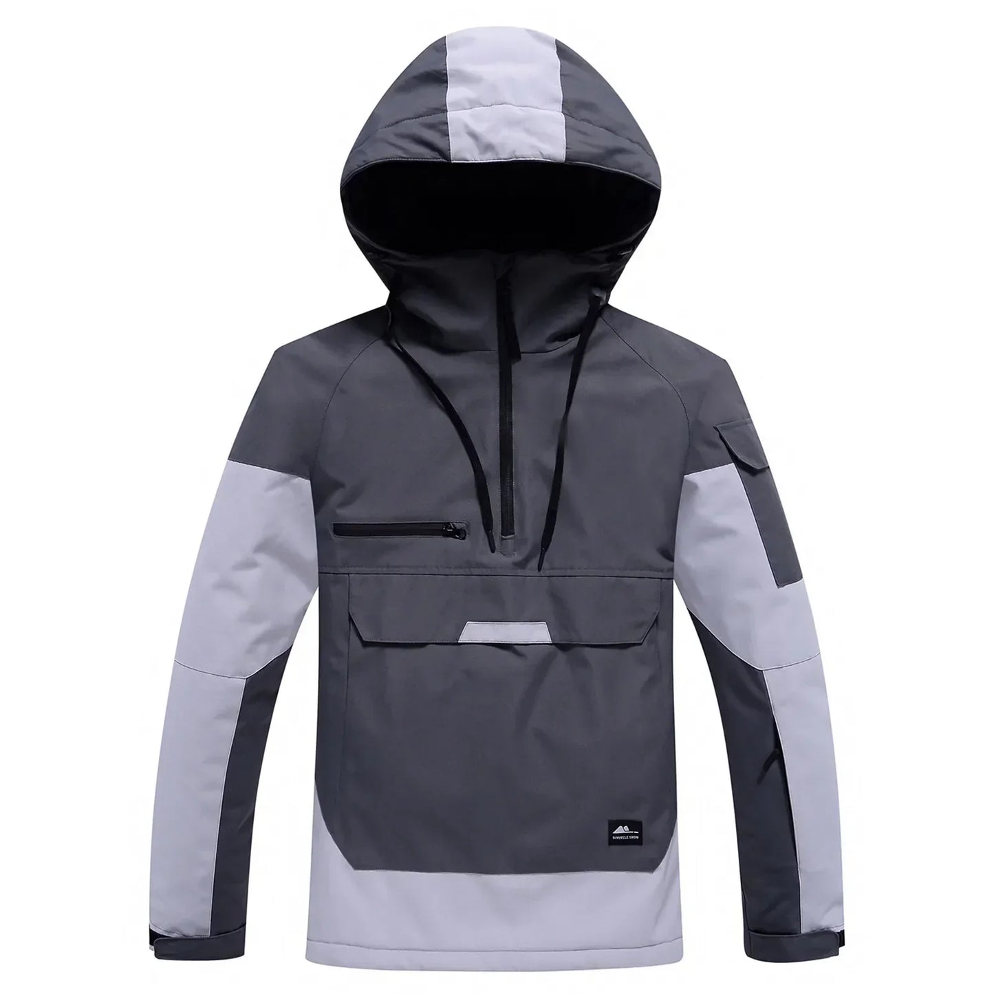 Snowboard Jacke Kapuze Reißverschluss