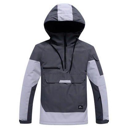 Snowboard Jacke Kapuze Reißverschluss