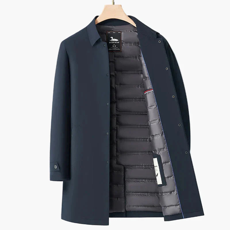 Stilvolle Übergangsjacke Stehkragen - Eleganter City Mantel