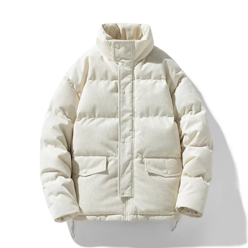 Herren Steppjacke Winter Warm Cord Trend - IdealeKleiden
