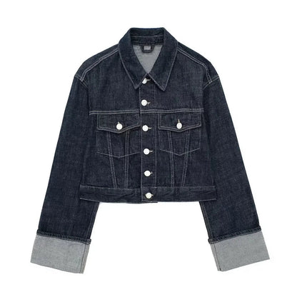 Moderne Damenjacke Jeans Stilvoll