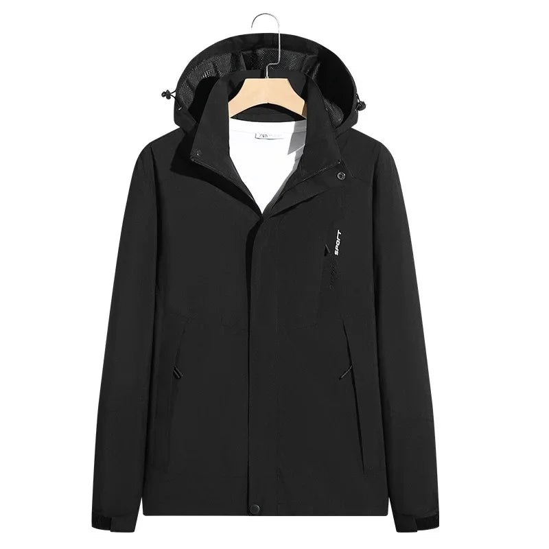 Herren Winterjacke Gefüttert Warm Isoliert Kapuze