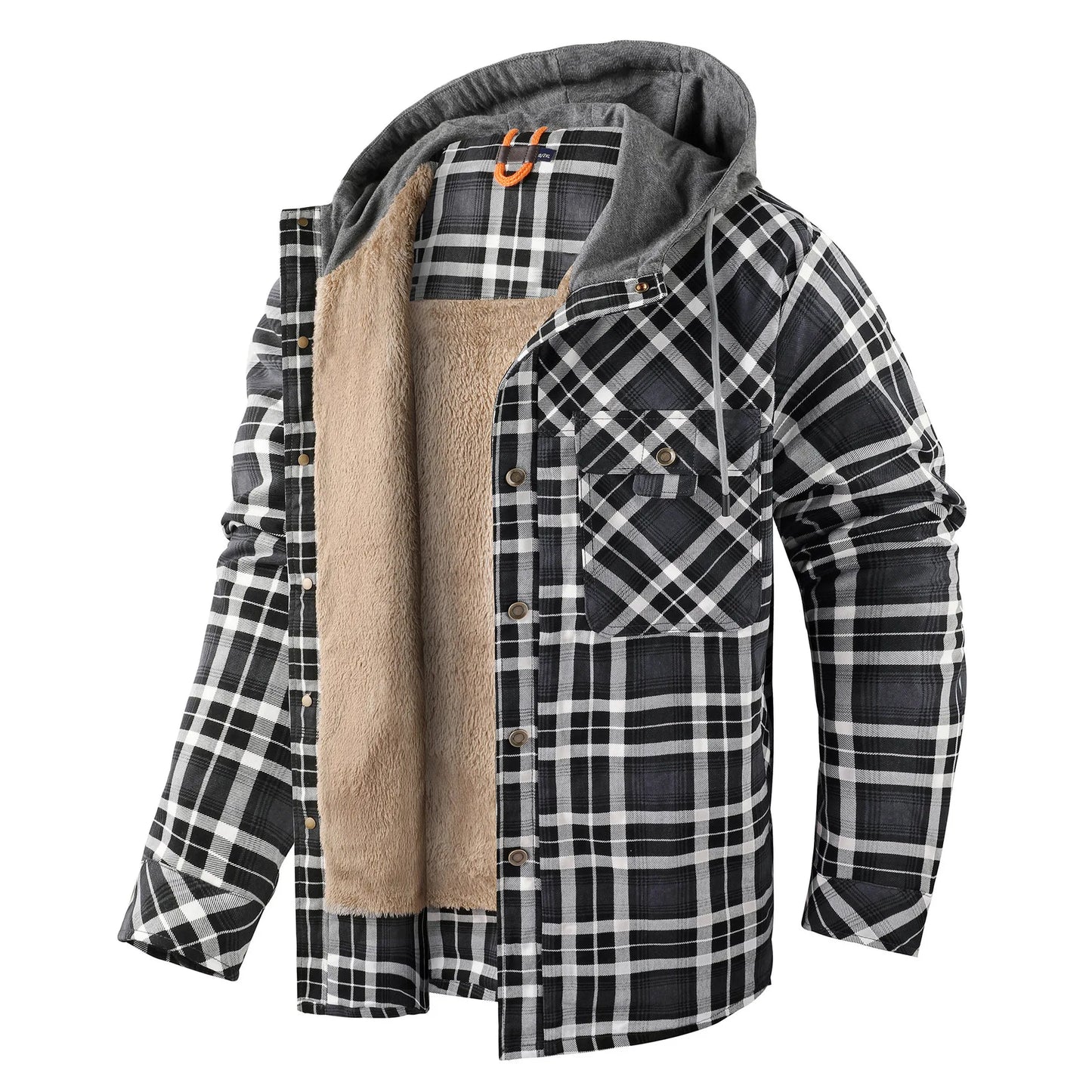 Warmes Karohemd Jacke Herren