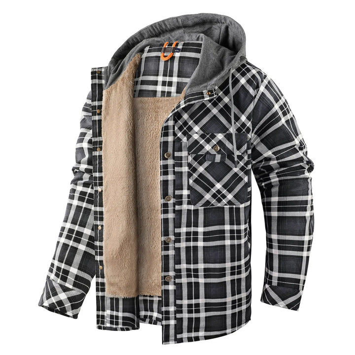 Warmes Karohemd Jacke Herren