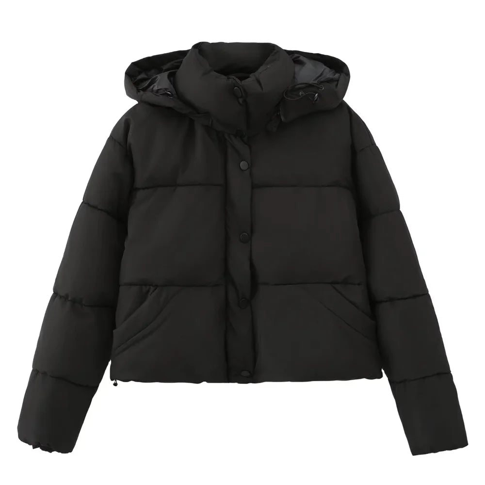 Kurze Kapuzenjacke Casual Style