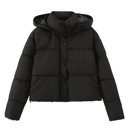 Kurze Kapuzenjacke Casual Style