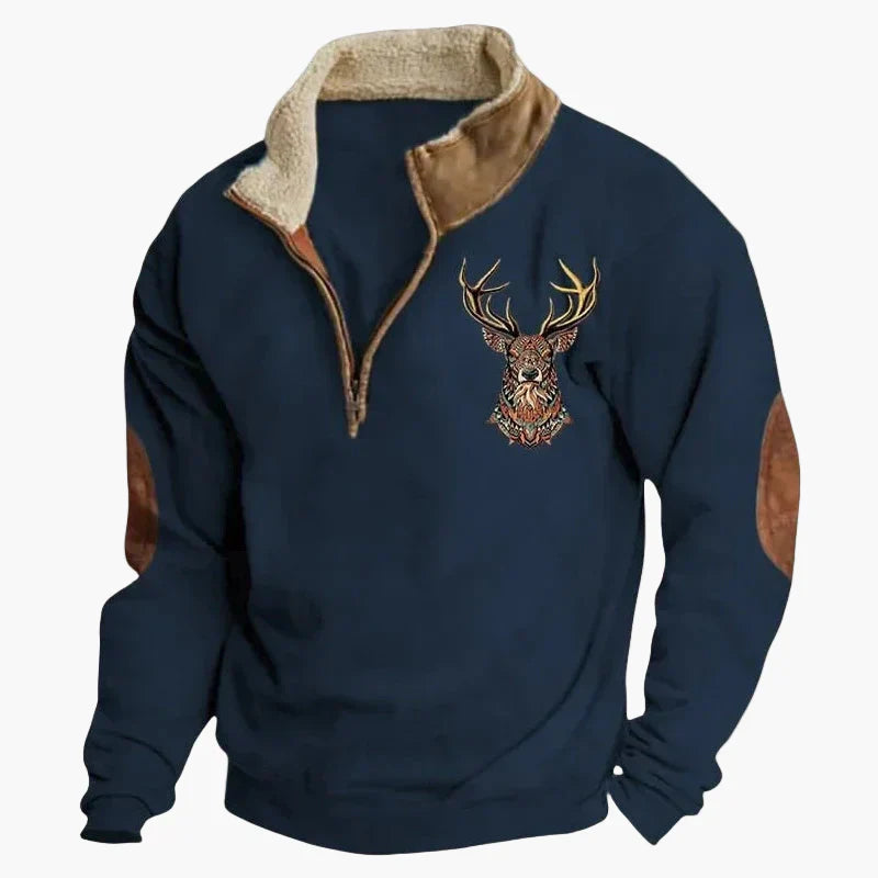 Stylisher Western Pullover Azteken Muster