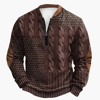 Strickpullover Herbst Winter Zopfmuster