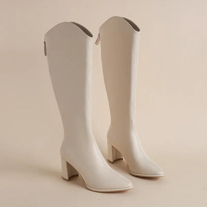 Stilvolle Stiefel Damen Kniehoch Hochhackig