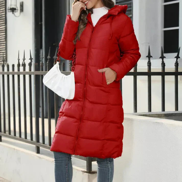 Winterdaunenjacke Damen Elegant mit Taschen