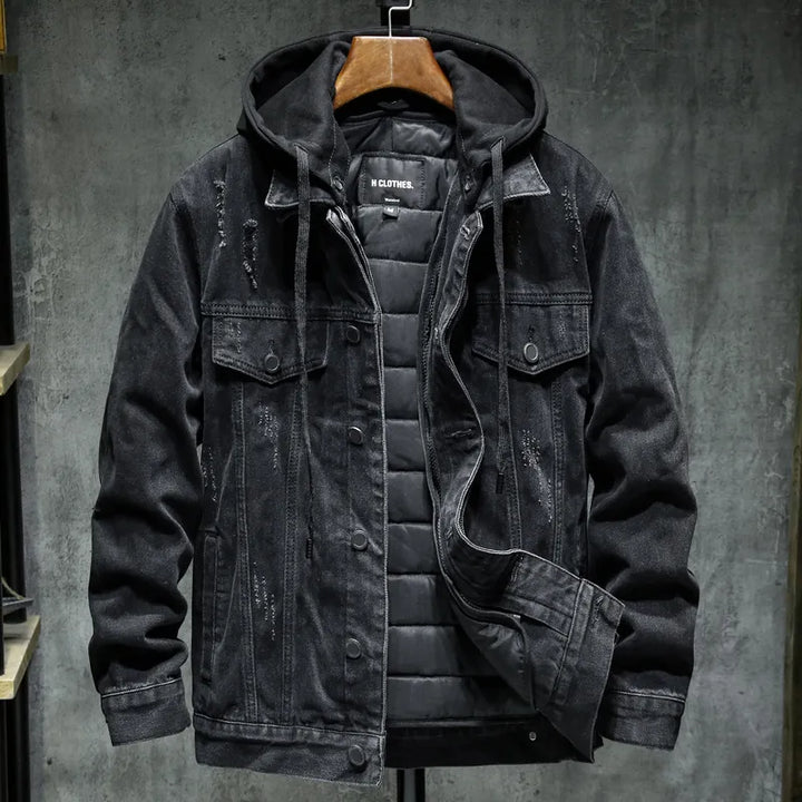 Herren Parka Kapuze Modern Style