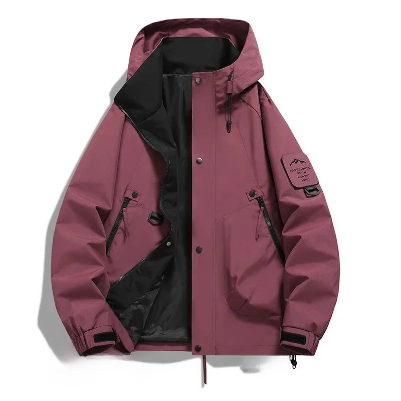 Herren Winterjacke Lockerer Schnitt