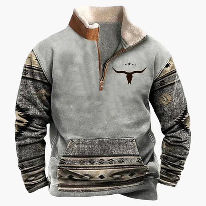 Stylisher Western Pullover Azteken Muster