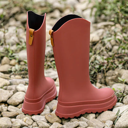 Damen Regenstiefel Hoch Wasserdicht Komfortabel