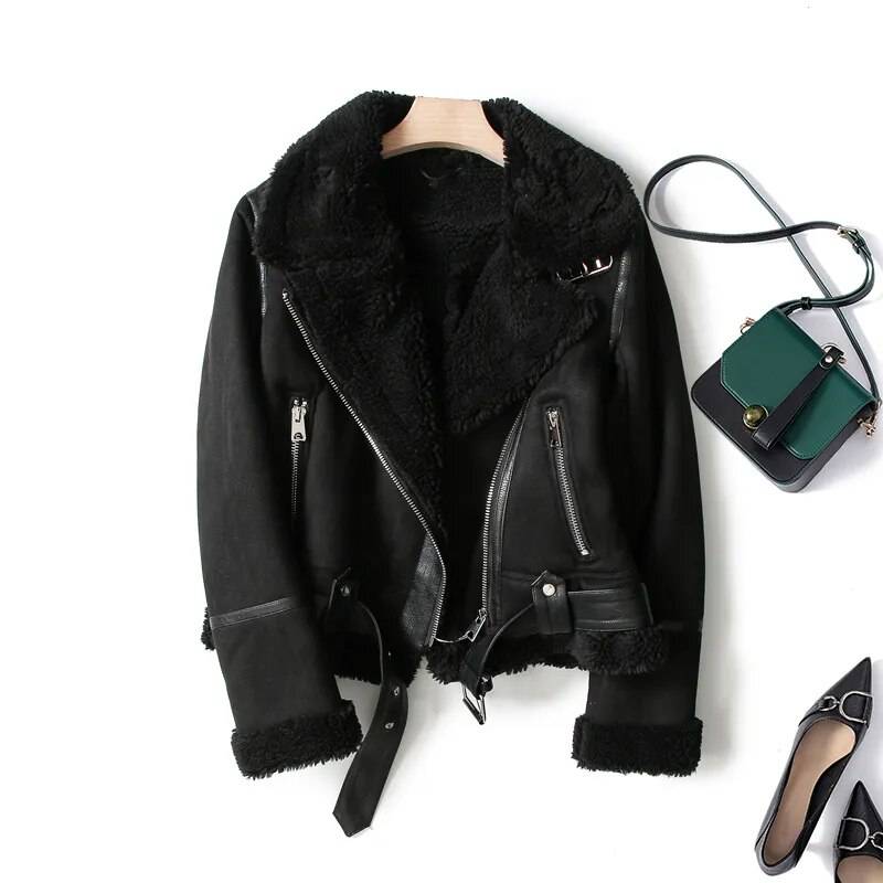 Lederjacke Biker Stil Rebel