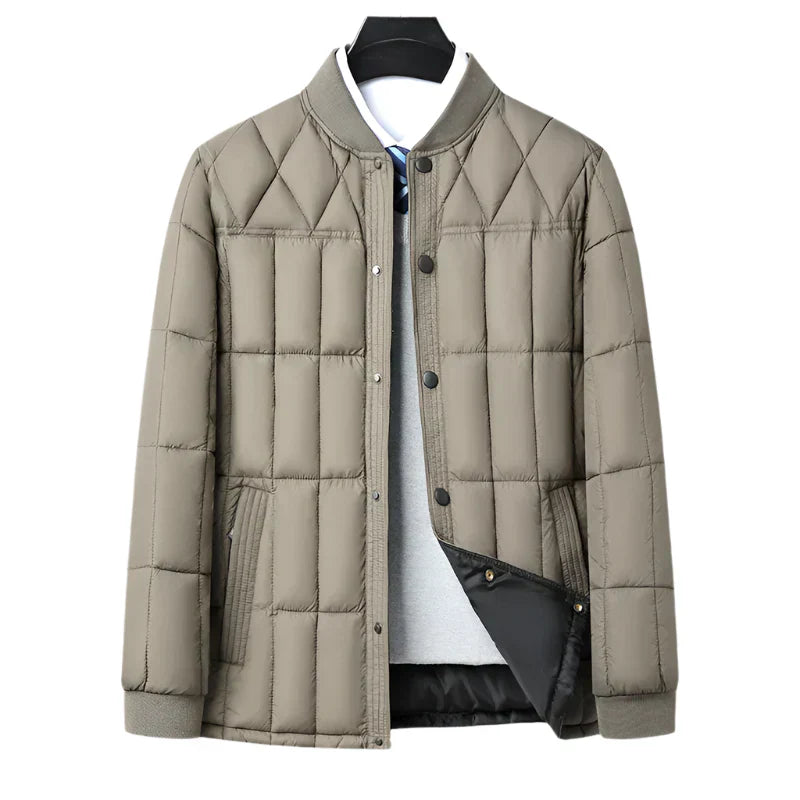 Herrenjacke Beige Leicht Gepolstert