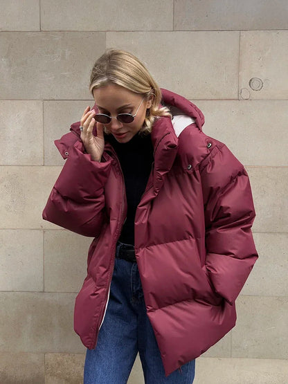 Warmes Winterkleid für Frauen Damenmantel Steppjacke
