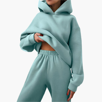 Bequemes Lounge Set Oversize Kapuzenpullover Jogginghose
