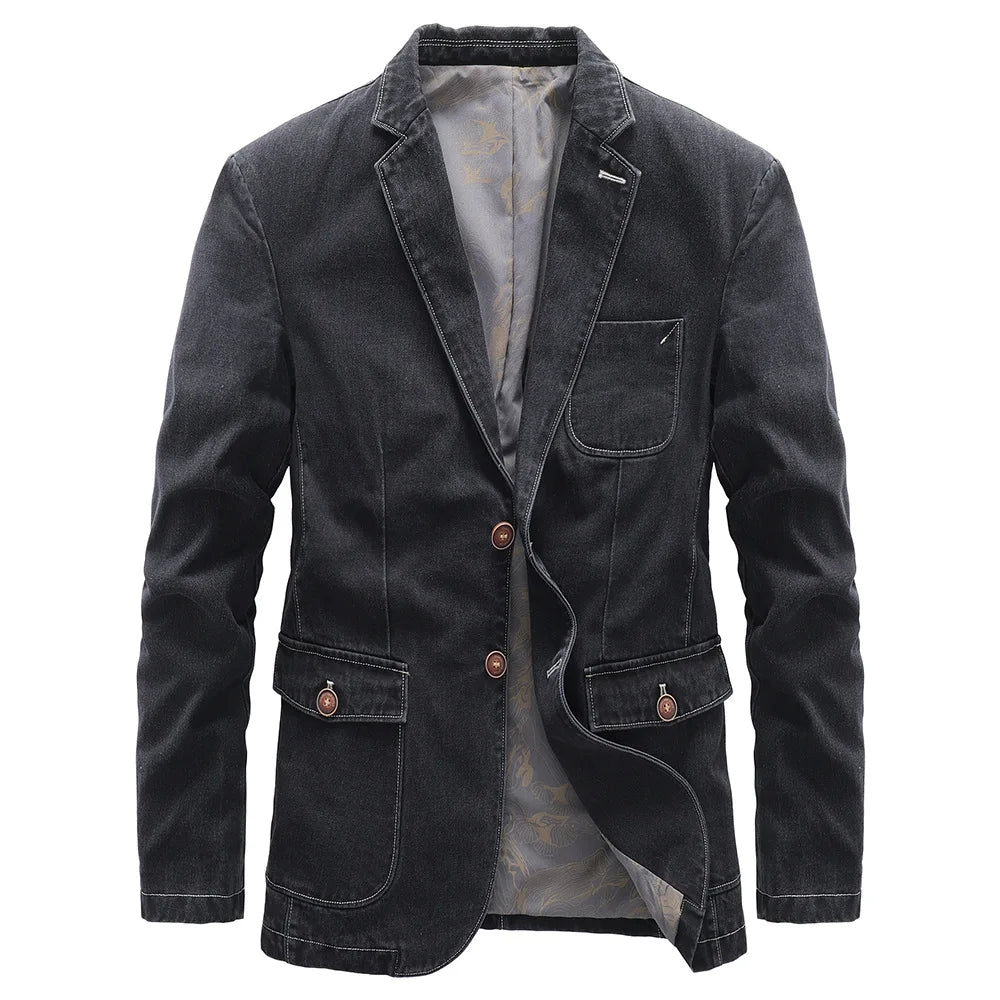 Herren Jeansblazer Casual Stil - IdealeKleiden