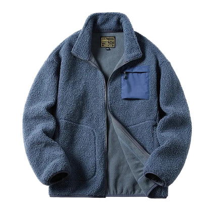 Unisex Fleecejacke Outdoor Stil Reißverschluss - IdealeKleiden